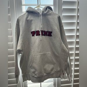XL gray Supreme hoodie